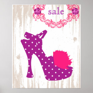 Roxo do poster dos CALÇADOS - posters da FORMA