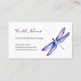 Roxo dos cartões de visitas | da libélula da