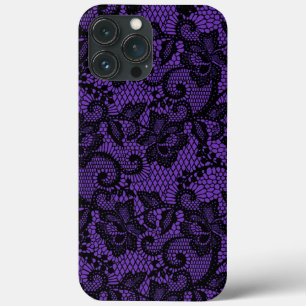 Roxo e renda Preta