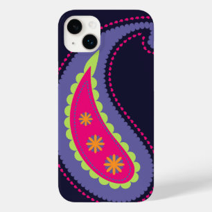 Roxo e Rosa Paisley