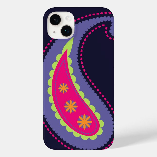 Roxo e Rosa Paisley (Verso)
