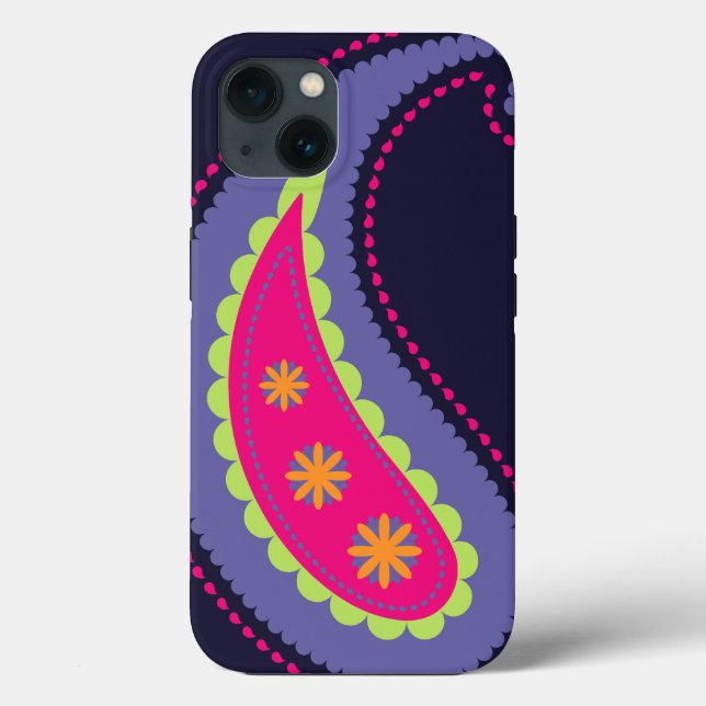 Roxo e Rosa Paisley (Verso)