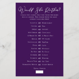 Roxo Ela Iria Preferencialmente Jogo De Chá de pan