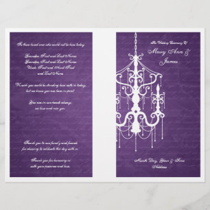 Roxo elegante do candelabro do programa do