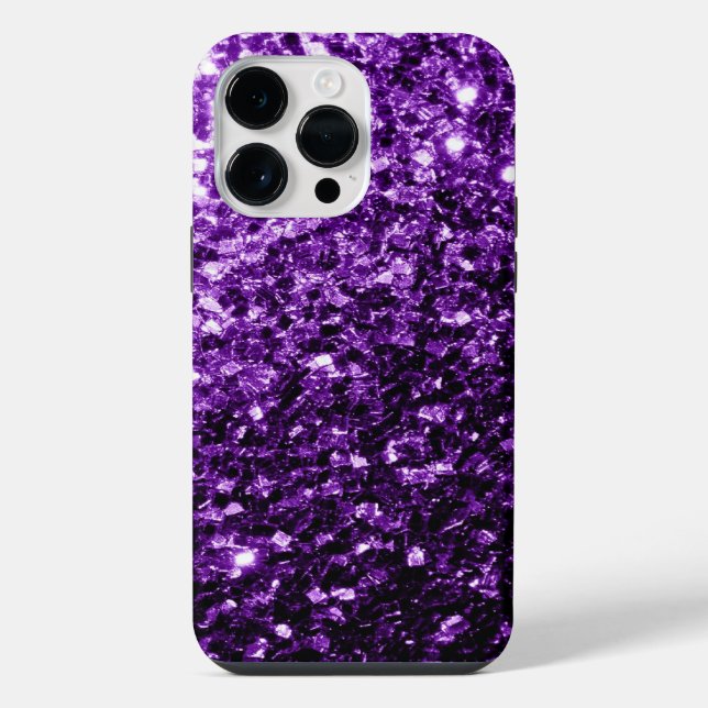 Roxo escuro falso brilho glitter faíscas (Verso)