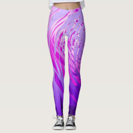Roxo Espiral Complexo - Leggings