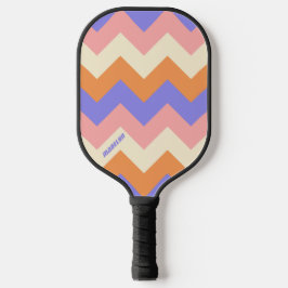 Roxo Feminino Padrão Chevron com Nome Personalizad
