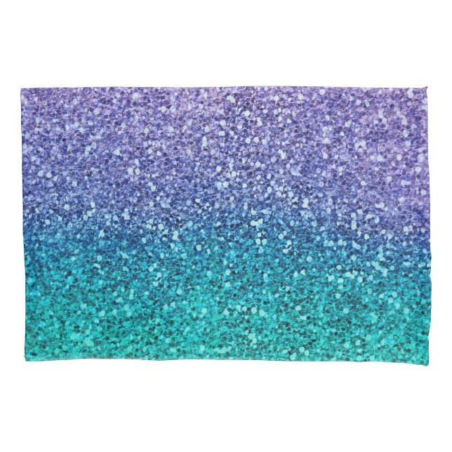 Roxo Lavanda & Verde Água Turquesa Espelhante Bril (Frente)