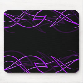Roxo na "elegância preta" Mousepad