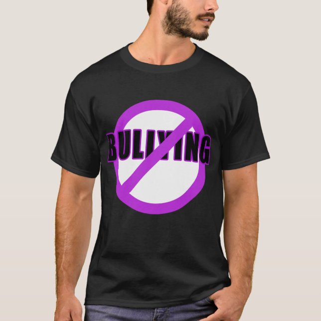 Roxo NENHUNS t-shirt e botões TIRANIZANDO (Frente)