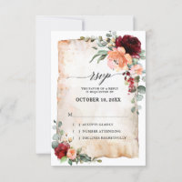 Roxo Pêssego Coral Rosa Rosas Eucalipto RSVP