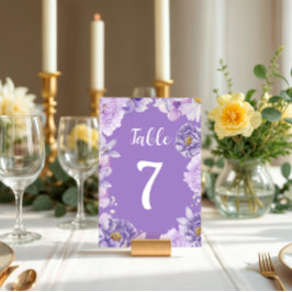 Roxo Pessoas Romance Número da Tabela Casada