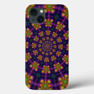 Roxo Real e Dourado Padrão Caleidoscópio
