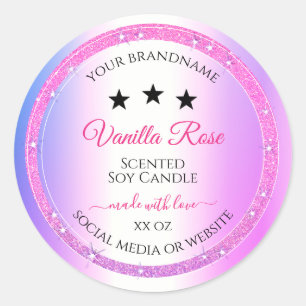 Roxo Rosa com Etiquetas de Empacotamento de Produt