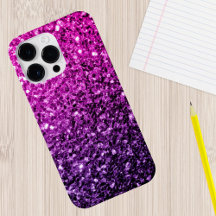 Roxo Rosa Ombre brilho falso faísca