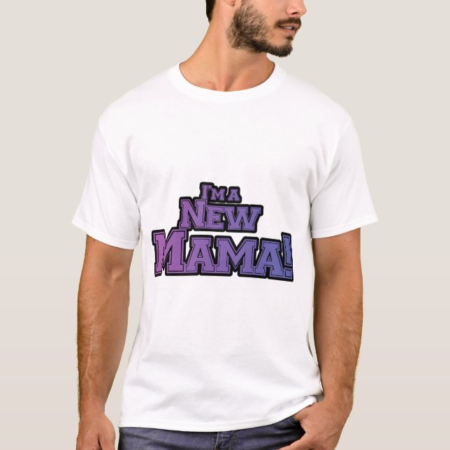 Roxo, sou uma nova mãe Camiseta e presentes (Frente)