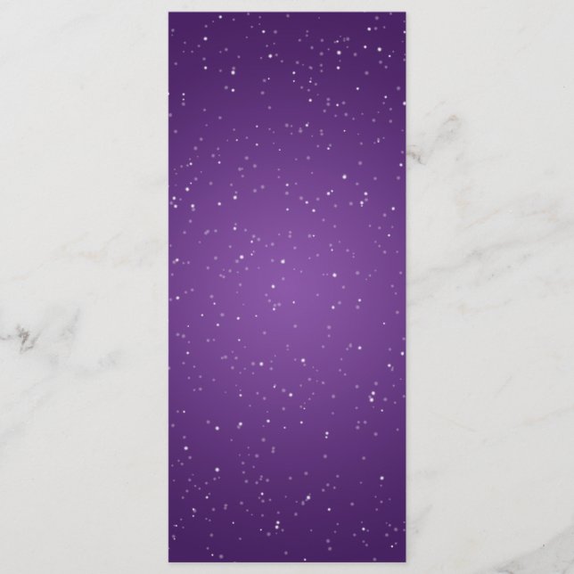 Roxo Sparkling da onda do menu elegante do (Frente)