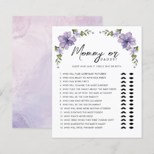 Roxo Um Jogo da Mamãe ou Papai Florzinha