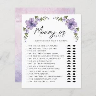 Roxo Uma Pequena Mamãe de Flor Selvagem ou Jogo de