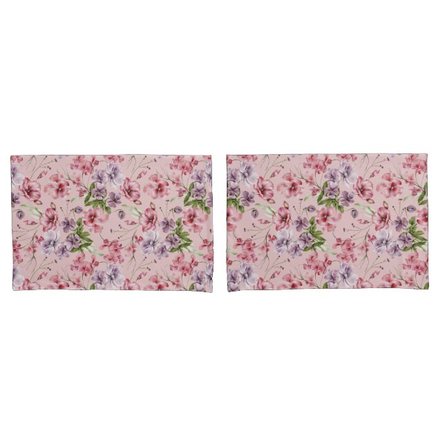 Roxo Verde Floral Verdejante Elegante (Frente - conjunto)