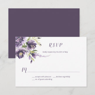Roxos, Casamento Lilac | Placa RSVP