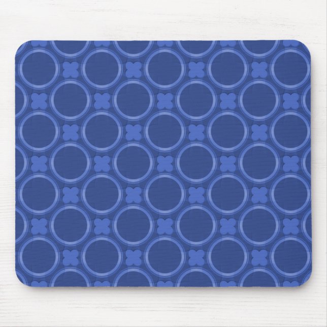 Royal Blue Quirky Charm Mousepad (Frente)