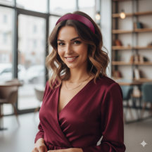 Royal Cherry Athletic Headband for Stylish Comfort