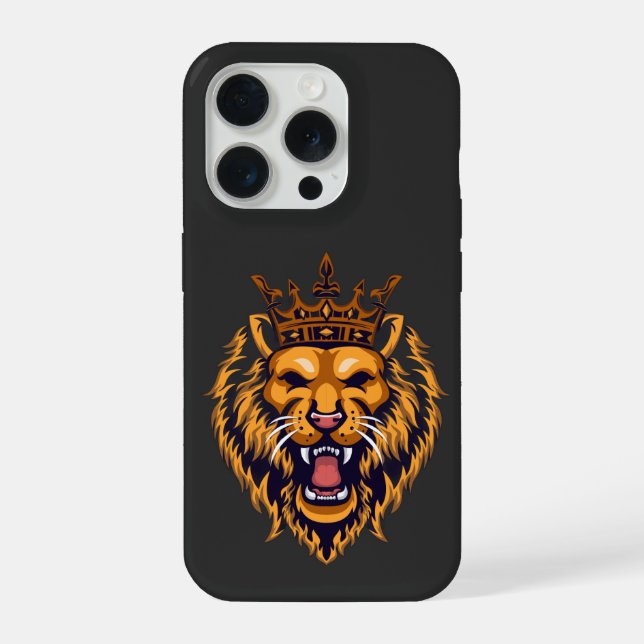 Royal Lion King iPhone 15 Case (Verso)