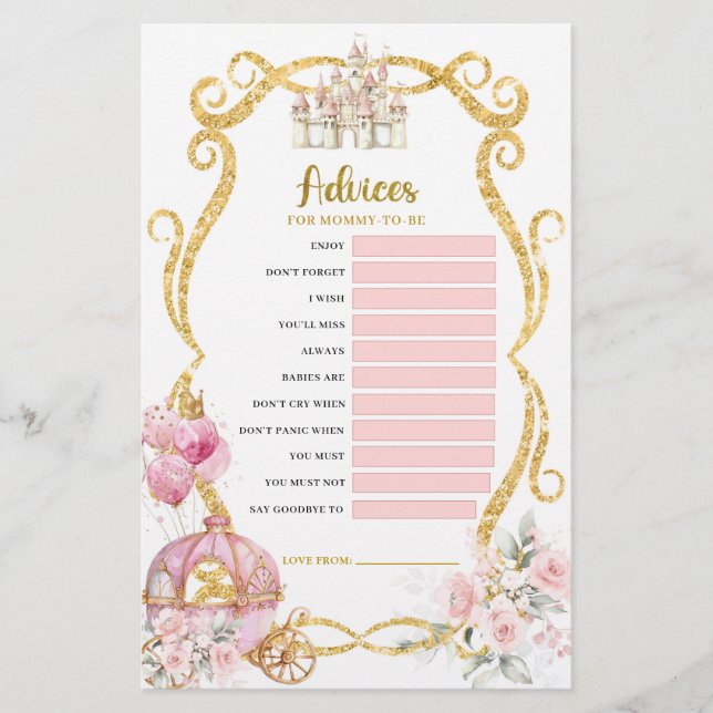 Royal Princess Advices para a Mãe-a-Ser Games (Frente)