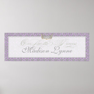 Royal Princess Crown Baby Girl Room Poster