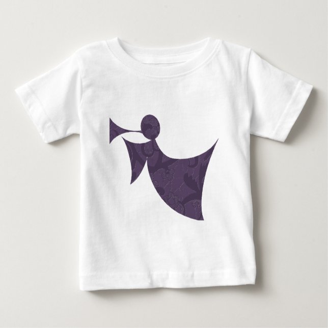 Royal Purple Angel - T-shirt Toddler Long Sleeve (Frente)