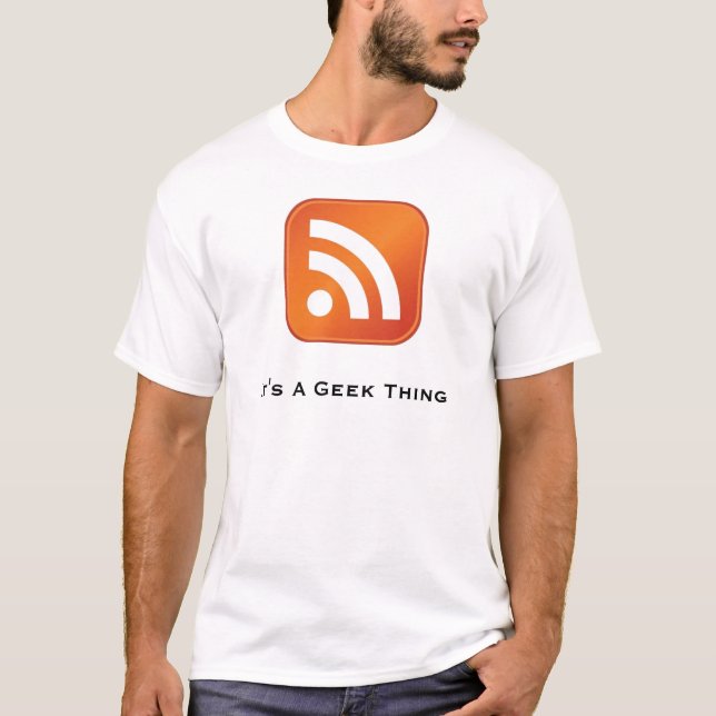 RSS é um t-shirt básico da coisa do geek (Frente)