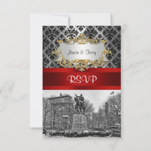 RSVP 2 de RSVP 2 de NYC Preto Quadrado da União