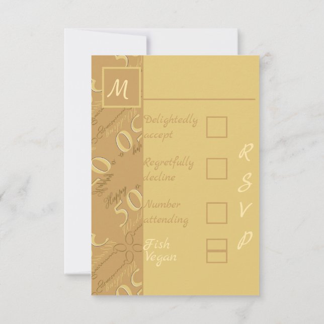 RSVP 50º Aniversário de Casamento  (Verso)