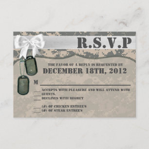 RSVP ACU Camo uniforme Camo do EXÉRCITO do cartão de