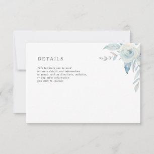 RSVP adorável aquarela poeirenta cartão de detalhes de 