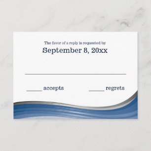 RSVP Azul de Onda de Aço