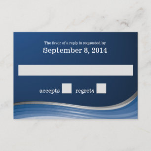 RSVP Azul de Onda de Aço