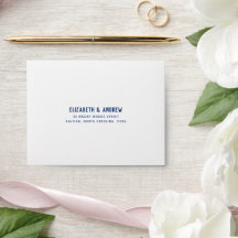 RSVP azul simples