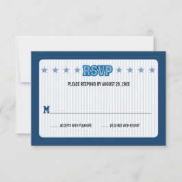 RSVP Bar de Cartão de Comércio Esportivo Mitzvah Respon