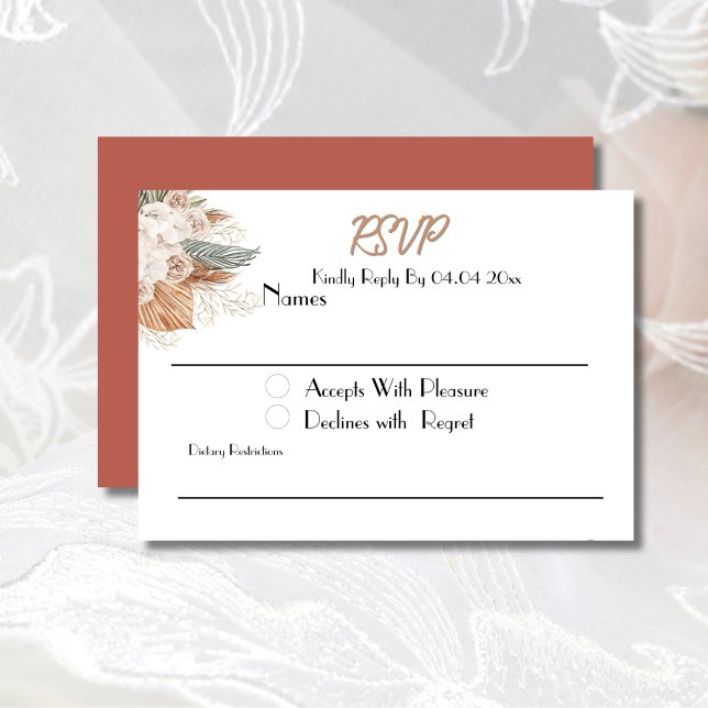 RSVP Boêmio Terracota (Criador carregado)