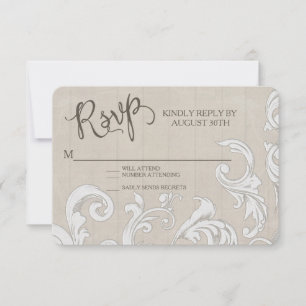 RSVP BOHO Fazenda Barn Lace Bohemian Wood Casament