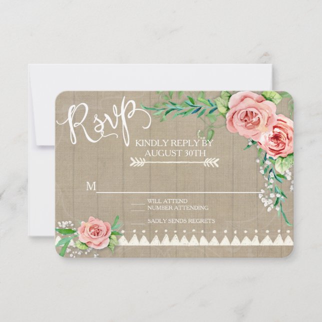 RSVP BOHO Flower Peony Bebês Breath Barn Fazenda M (Frente)