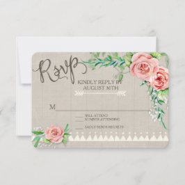 RSVP BOHO Flower Peony Bebês Respiração Casamento 