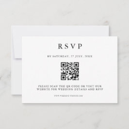 RSVP Cartão Clássico Elegante Minimalista Simples