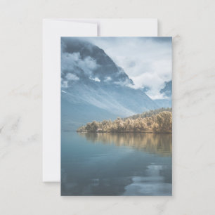 RSVP Cartão com fotos da paisagem escandinava