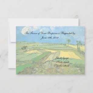 RSVP cartão de aceitação de casamento