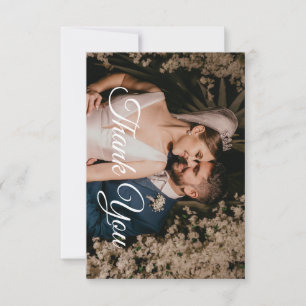 RSVP Cartão de agradecimento de casamento com foto de t