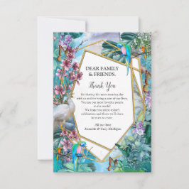 RSVP Cartão de Agradecimento Paisagem Surreal Tropical