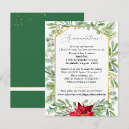 RSVP Cartão de Alojamento de Casamento de Natal em Wate